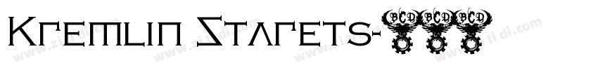 Kremlin Starets字体转换